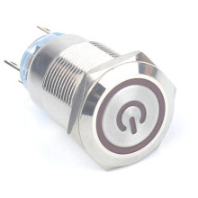 Saipwell19mm Электронная кнопка оптом IP67 питания включения/выключения металлической кнопки